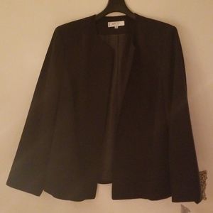 Collarless Suit Jacket